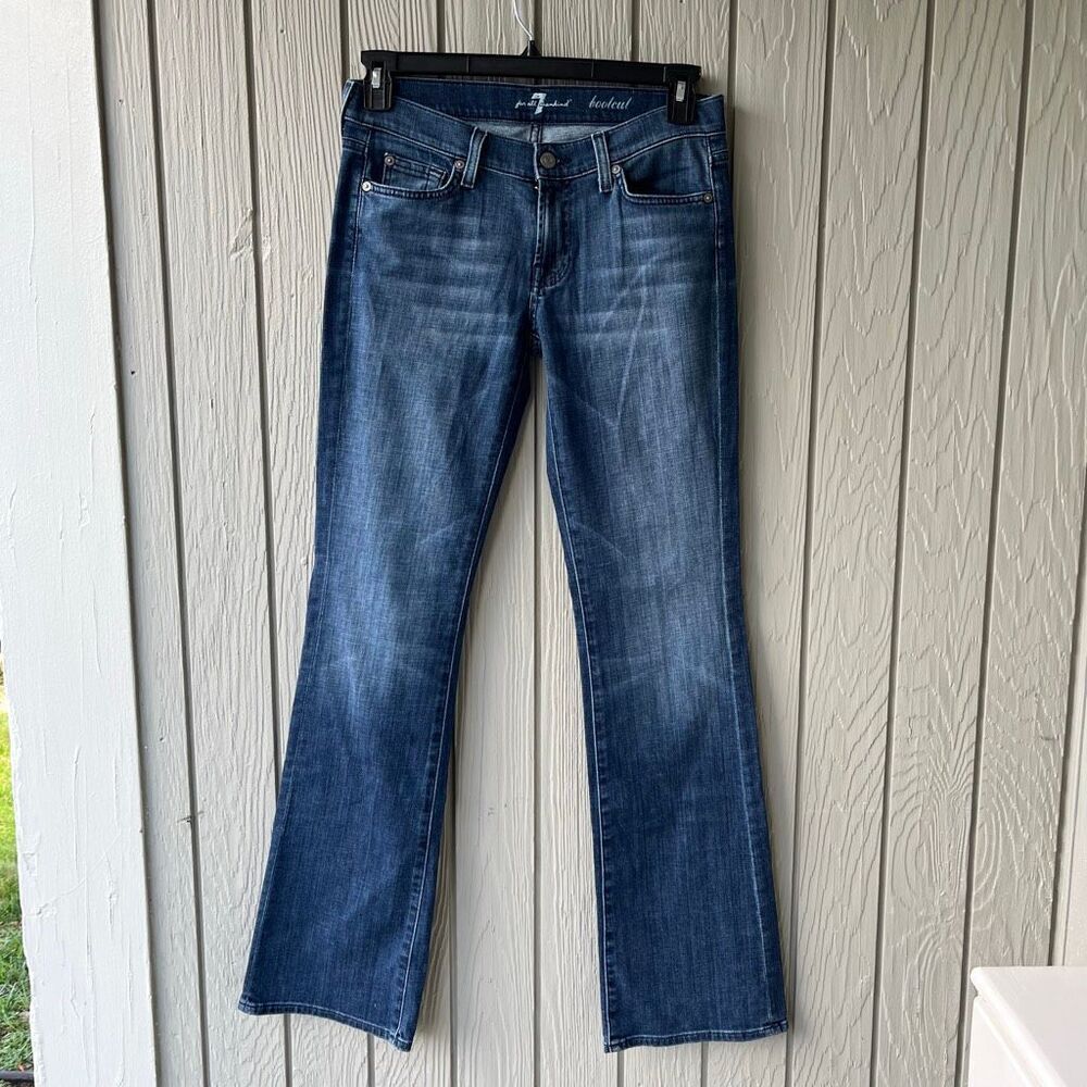 7 For All Mankind Low Rise Bootcut Jeans – Size 28 – Medium Wash NWOT
